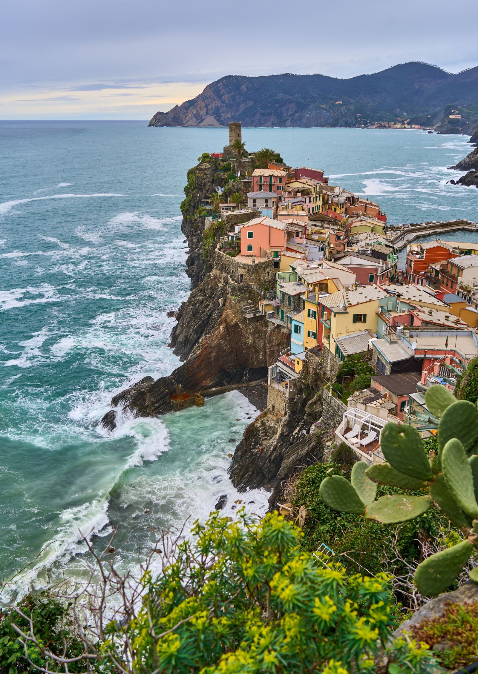 A harbour village on the coast
